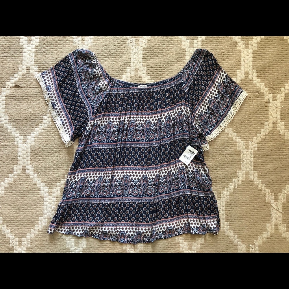 Charlotte Russe Paisley top